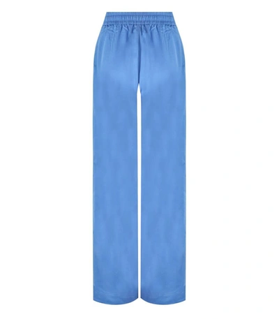 Shop Essentiel Antwerp Fault Light Blue Wide Leg Trousers