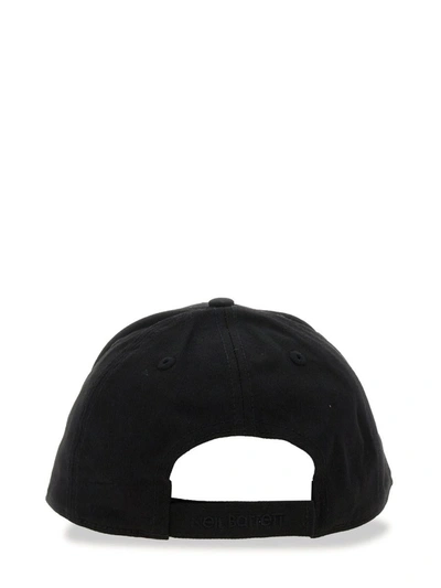 Shop Neil Barrett Baseball Hat With Logo In Black