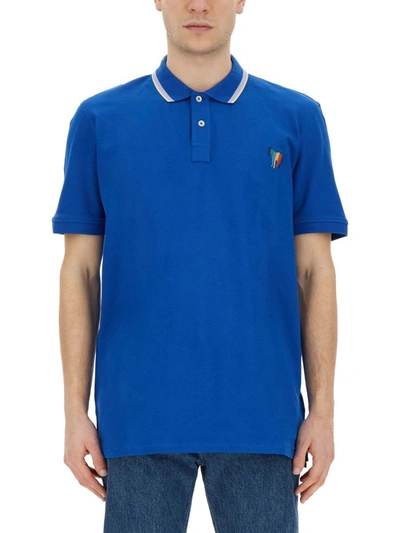 Shop Ps By Paul Smith Ps Paul Smith "zebra" Polo. In Blue