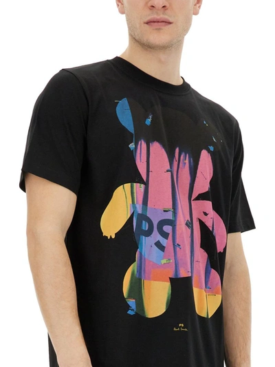 Shop Ps By Paul Smith Ps Paul Smith "teddy" T-shirt In Black