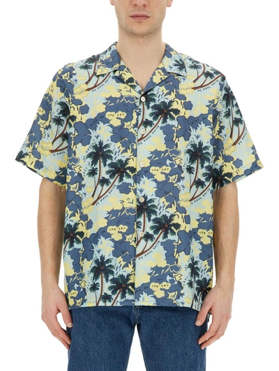 Shop Ps By Paul Smith Ps Paul Smith Printed Shirt In Multicolour