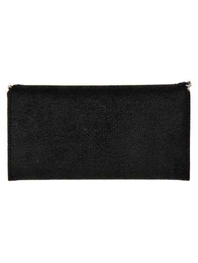 Shop Stella Mccartney Continental Falabella Wallet In Black