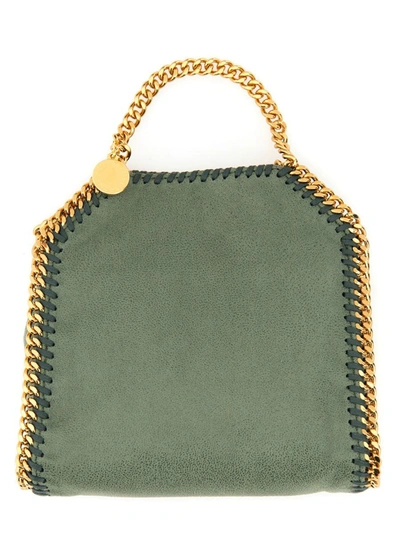 Shop Stella Mccartney Falabella Tiny Bag In Green