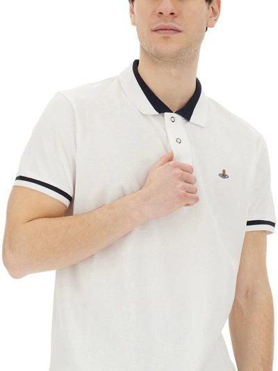 Shop Vivienne Westwood Cotton Polo In White