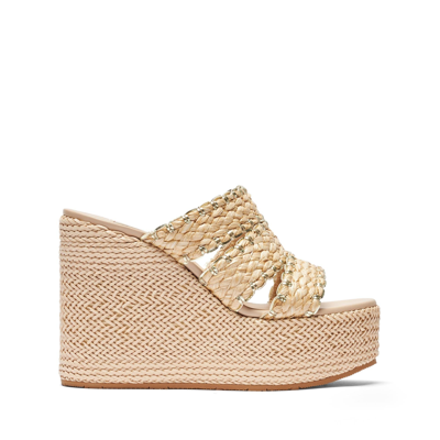 Shop Casadei Kalimba Wedges - Woman Wedges And Slides Pink Beach 41