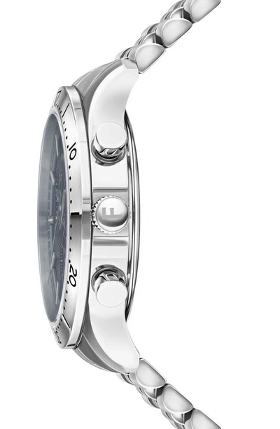 Shop Ferragamo Master Bracelet Strap Chronograph Watch, 43mm In Stainless Steel