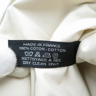 Shop Hermes Hermès Bolide Silver Cotton Clutch Bag ()