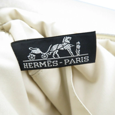 Shop Hermes Hermès Bolide Silver Cotton Clutch Bag ()