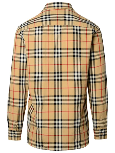 Shop Burberry Beige Cotton Shirt