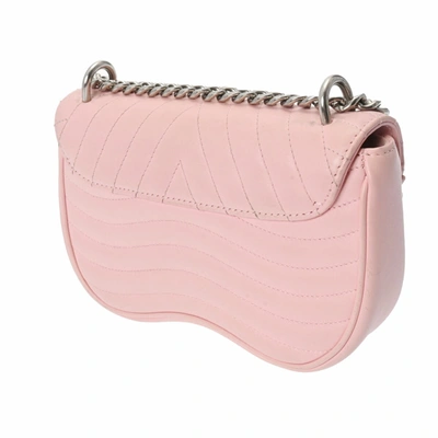 Pre-owned Louis Vuitton New Wave Pink Leather Shoulder Bag ()