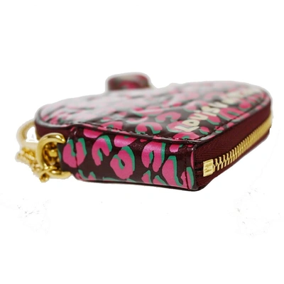 Pre-owned Louis Vuitton Porte Monnaie Coeur Pink Patent Leather Wallet  ()
