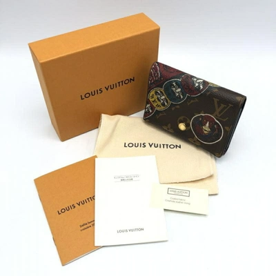 Pre-owned Louis Vuitton Portefeuille Victorine Brown Canvas Wallet  ()