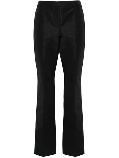 Shop Moschino Trousers With Patch Details In Black
