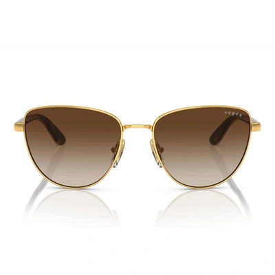 Shop Vogue Eyewear Sunglasses In Gold