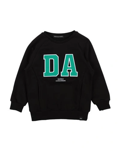 Shop Daniele Alessandrini Toddler Boy Sweatshirt Black Size 4 Cotton, Polyester