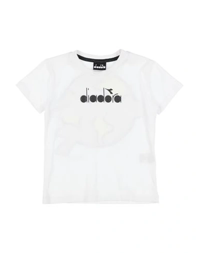 Shop Diadora Toddler Boy T-shirt White Size 4 Cotton