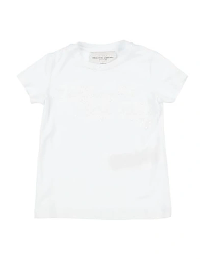 Shop Ermanno Scervino Junior Toddler Girl T-shirt White Size 4 Cotton, Elastane