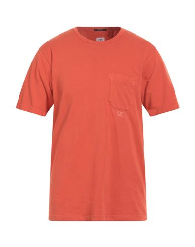 C.p. Company C. P. Company Man T-shirt Orange Size L Cotton In Orange