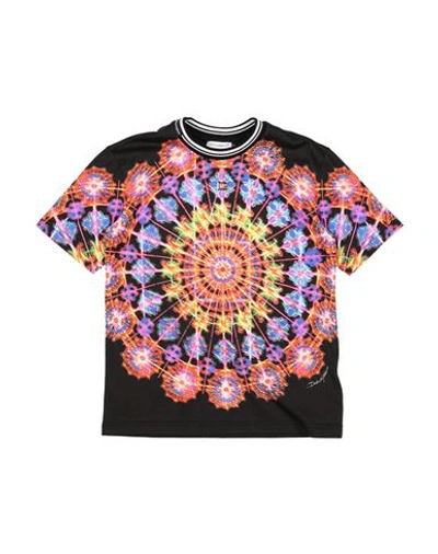 Shop Dolce & Gabbana Toddler Boy T-shirt Black Size 6 Cotton, Bronze, Elastane