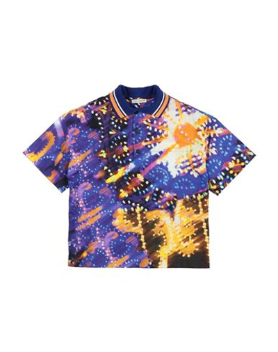 Shop Dolce & Gabbana Toddler Boy Polo Shirt Bright Blue Size 7 Cotton