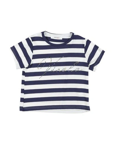 Shop Vicolo Toddler Girl T-shirt Navy Blue Size 4 Viscose, Elastane