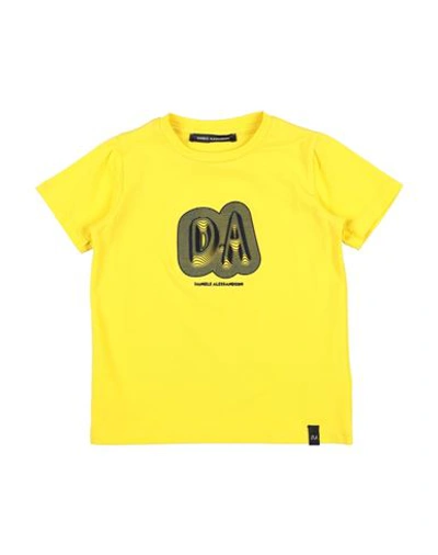 Shop Daniele Alessandrini Toddler Boy T-shirt Ocher Size 3 Cotton In Yellow