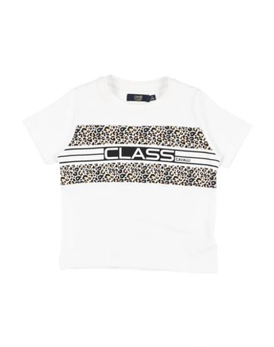 Shop Cavalli Class Toddler Boy T-shirt White Size 6 Cotton, Elastane
