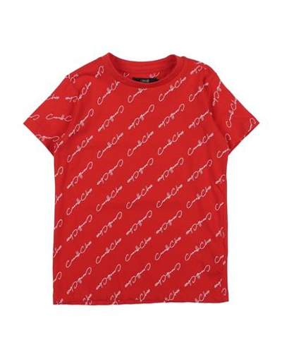 Shop Cavalli Class Toddler Boy T-shirt Red Size 6 Cotton, Elastane