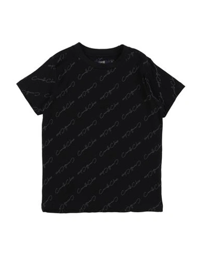 Shop Cavalli Class Toddler Boy T-shirt Black Size 6 Cotton, Elastane