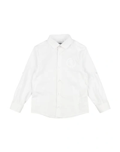 Shop Bikkembergs Toddler Boy Shirt White Size 5 Cotton