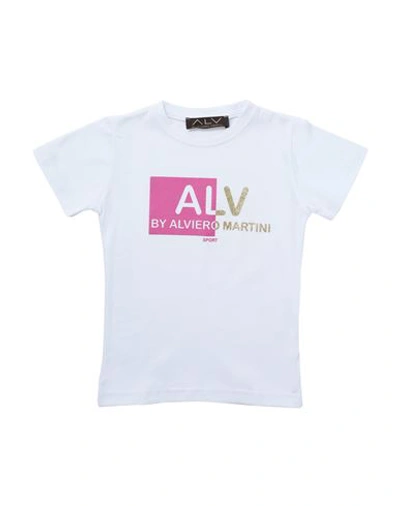 Shop Alv By Alviero Martini Toddler Girl T-shirt White Size 4 Cotton