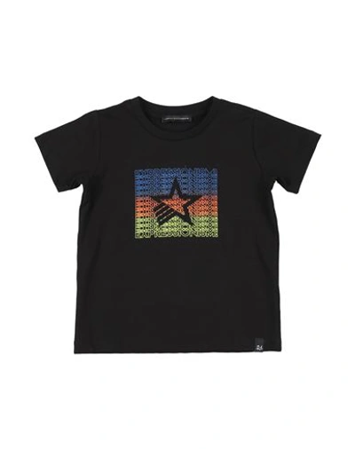 Shop Daniele Alessandrini Toddler Boy T-shirt Black Size 5 Cotton, Elastane