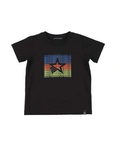 Daniele Alessandrini Toddler Boy T-shirt Black Size 5 Cotton, Elastane In Black