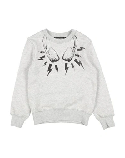 Shop Neil Barrett Toddler Boy Sweatshirt Light Grey Size 6 Cotton