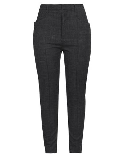 Shop Marant Etoile Marant Étoile Woman Pants Lead Size 10 Virgin Wool, Cotton, Linen, Elastane In Grey