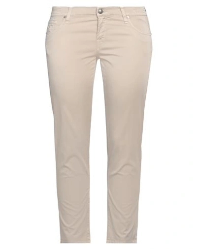 Jacob Cohёn Woman Pants Taupe Size 31 Cotton, Elastane In Grey