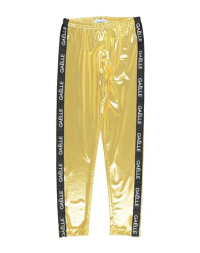 Gaelle Paris Gaëlle Paris Toddler Girl Pants Gold Size 6 Polyester, Elastane In Gold