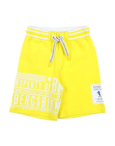 Shop Bikkembergs Toddler Boy Shorts & Bermuda Shorts Yellow Size 4 Cotton