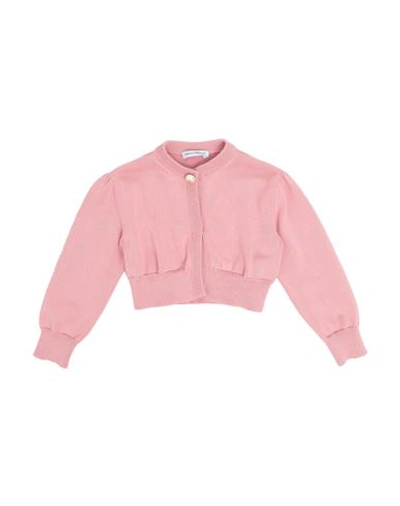 Shop Dolce & Gabbana Newborn Girl Cardigan Pink Size 3 Cotton