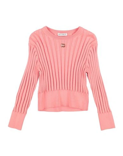 Shop Dolce & Gabbana Toddler Girl Sweater Pink Size 3 Cotton, Bronze