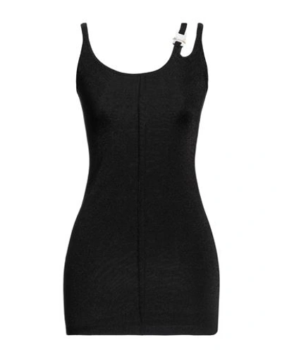 Shop Alyx 1017  9sm Woman Mini Dress Black Size M Viscose, Cotton, Polyester