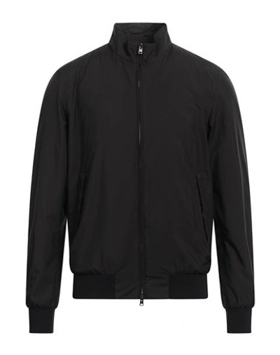 Shop Herno Man Jacket Black Size 46 Polyester, Polyamide, Elastane