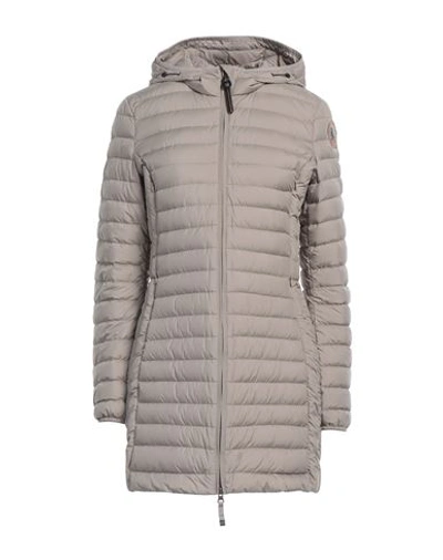 Shop Parajumpers Woman Puffer Grey Size M Polyester