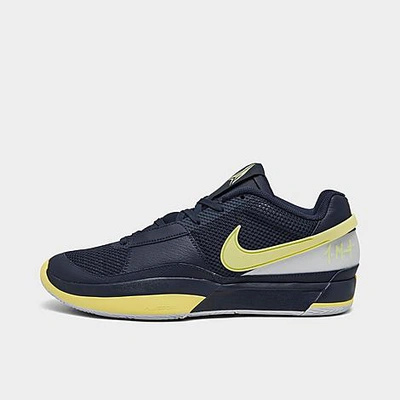 Shop Nike Ja 1 Basketball Shoes In Midnight Navy/football Grey/light Laser Orange