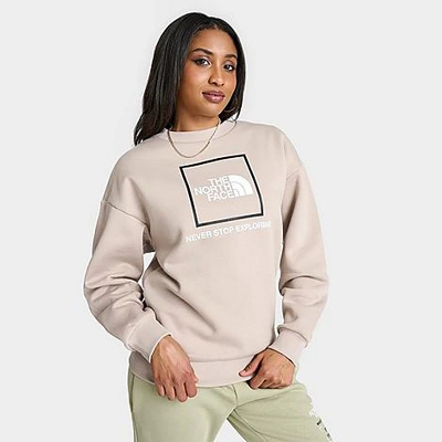 Shop The North Face Inc Women's Outline Crewneck Sweatshirt In Taupe