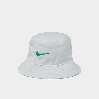 Shop Nike Apex Swoosh Bucket Hat In Summit White/stadium Green