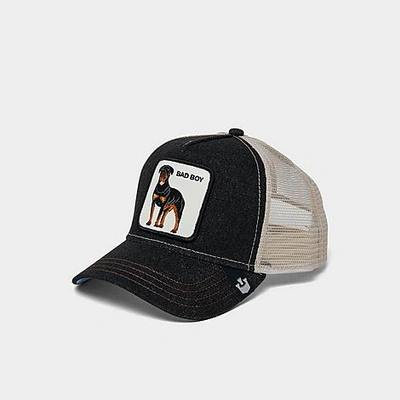 Shop Goorin Bros . Bad Boy Trucker Hat In Black Denim/tan