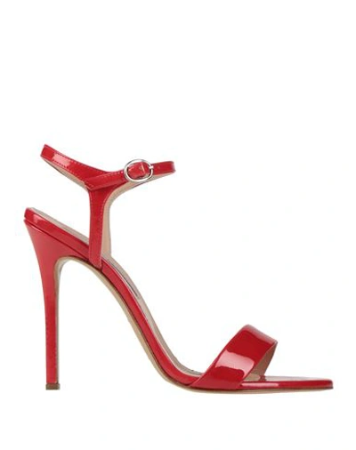 Shop Marc Ellis Woman Sandals Red Size 8 Soft Leather