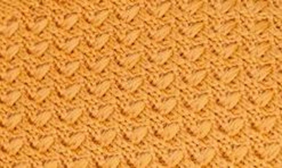 Shop Mia Kerri Pointed Toe Knit Flat In Mustard