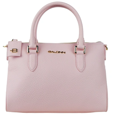 Shop Baldinini Trend Pink Leather Di Calfskin Handbag